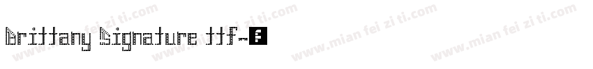 Brittany Signature ttf字体转换